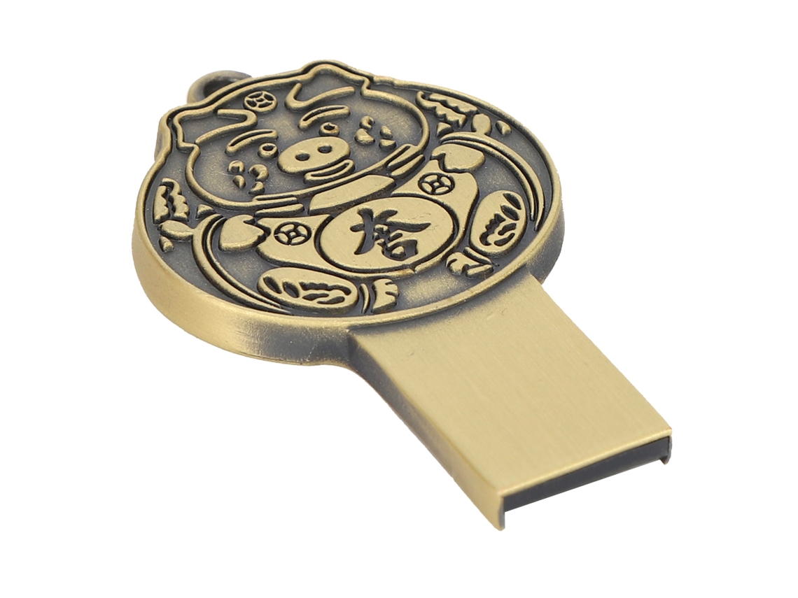 Pendrive Usb 2.0 Metal Impermeable 128gb Memoria Portátil Para Ordenador Laptop Tv