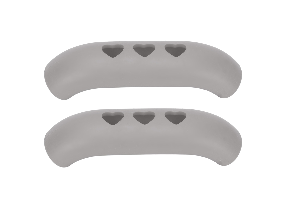 2026-2 Peças De Mangas De Silicone Para Cabo De Panela Resistente Ao Calor Anti-queimaduras Capa Isolante Cinza