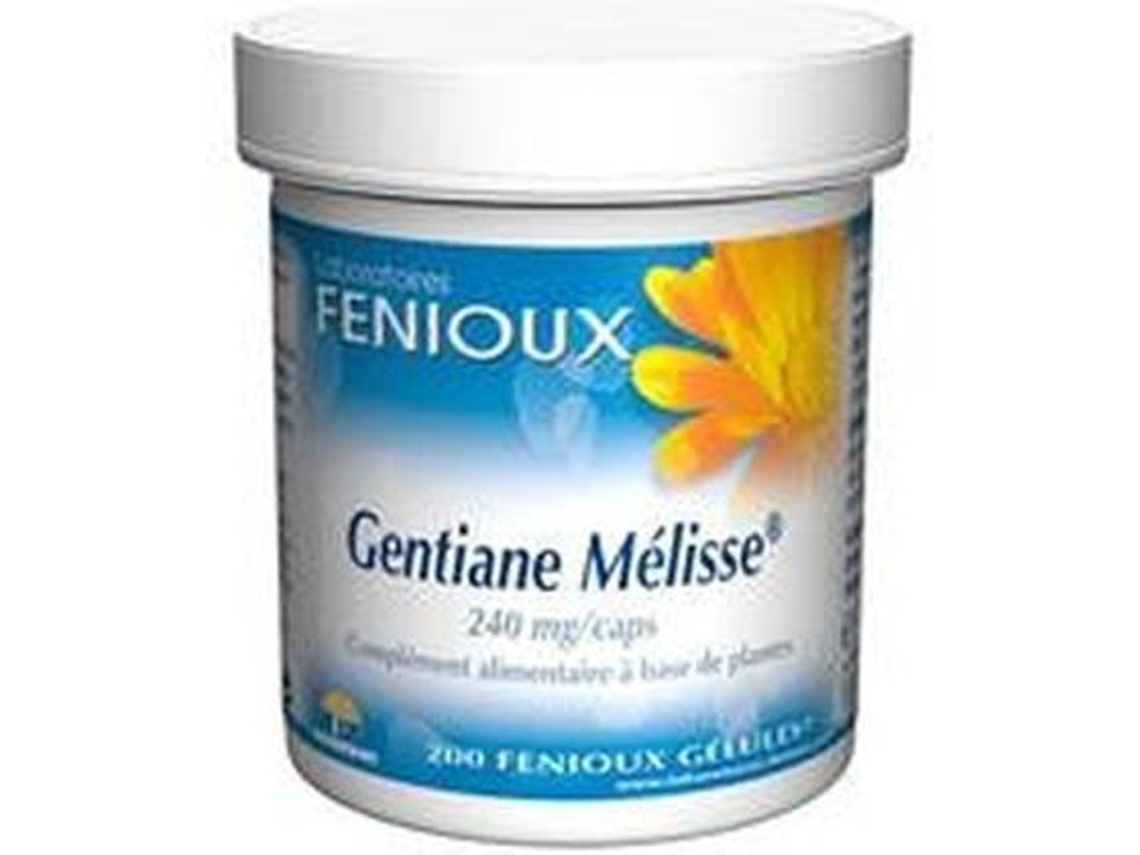 Complemento Alimentar FENIOUX Genciana Melissa (200 cápsulas)