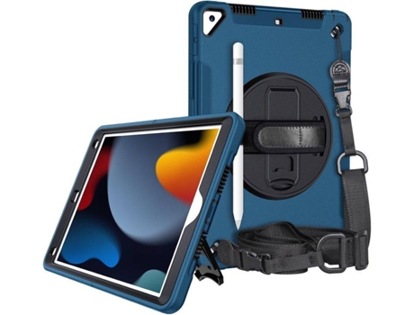 Carcasa Tablet iPad 10.2 HFS-HOUSE Kickstand Azul