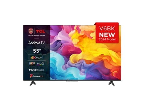 Smart TV TCL 55V6B (Negro - G - 55" - 4K Ultra HD)