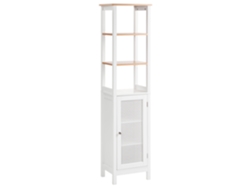 Mueble de baño Beliani Alamos en MDF blanco 40x30x160