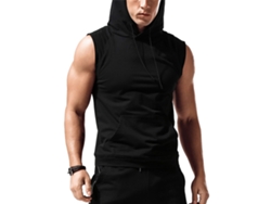 Sudadera Sin Mangas Para Hombre, Gris Claro, Talla Xl