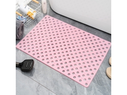Alfombrilla De Baño Antideslizante Para Masaje De Pies Con Ventosa Y Orificio De Drenaje (rosa/40 X 80 Cm) Digitallab