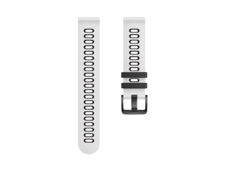 Pulseira de relógio de silicone para Garmin Forerunner 245 Huawei/Huami Negro Blanco 22 mm