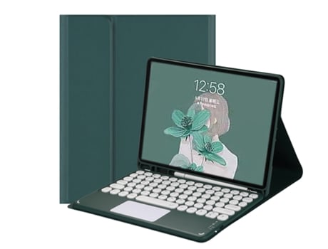 Carcasa Flip Cover y Teclado Bluetooth YIMGOTTA para iPad 10.2(2021/2020/2019)/iPad Air 10.5/iPad Pro10.5
