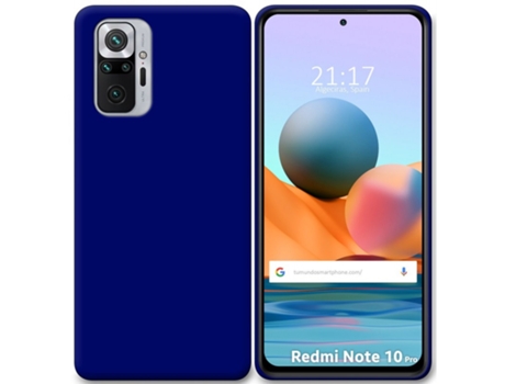 Carcasa Xiaomi Redmi Note 10 Pro TUMUNDOSMARTPHONE Silicona Azul