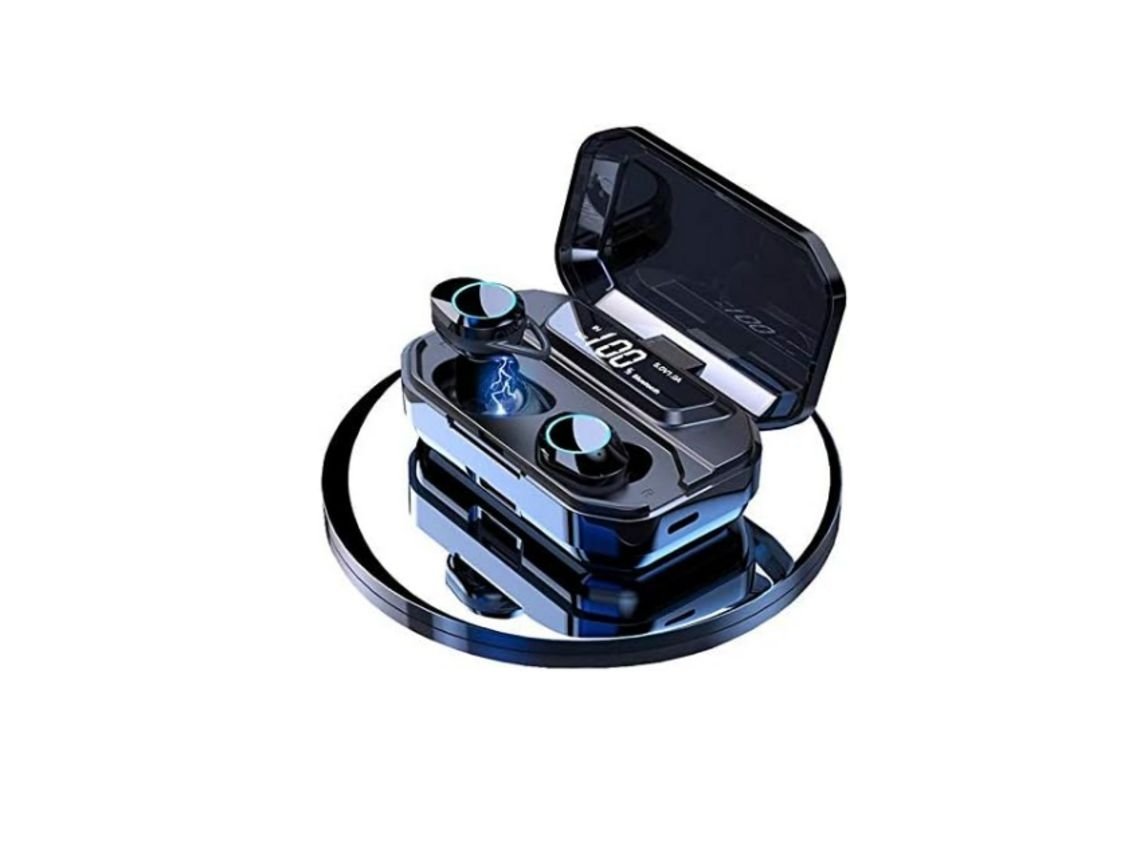 YEMAESRE Auriculares Bluetooth Sin Calidad Sonido Bajo Premium Negro