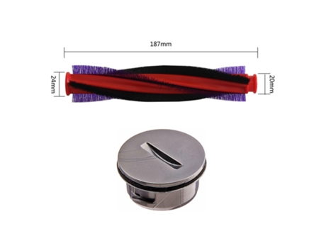 Barra de cepillo de rodillo de 185/225Mm, tapa final para Dyson V6 Animal Fluffy Sv03, repuestos de aspiradora inalámbricos, accesorios