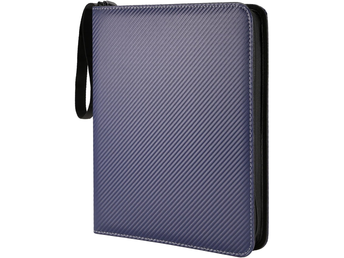 Carpeta Para Tarjetas Coleccionables, Fundas Para Tarjetas De Béisbol De 9 Bolsillos Con Cremallera, Estuche