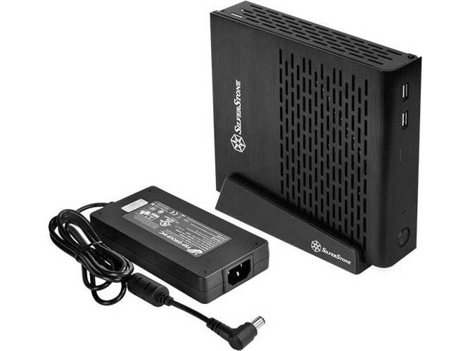 Caja PC SILVERSTONE Petit PT13-120 (Mini ITX Tower - Negro)