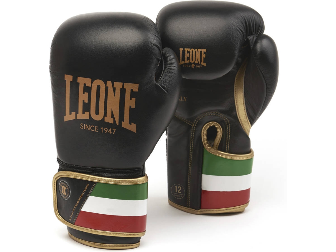 Guante Italia 47 - Negro - 10 Oz. / 12 Onzas. / 14 Onzas / 16 Onzas. LEONE