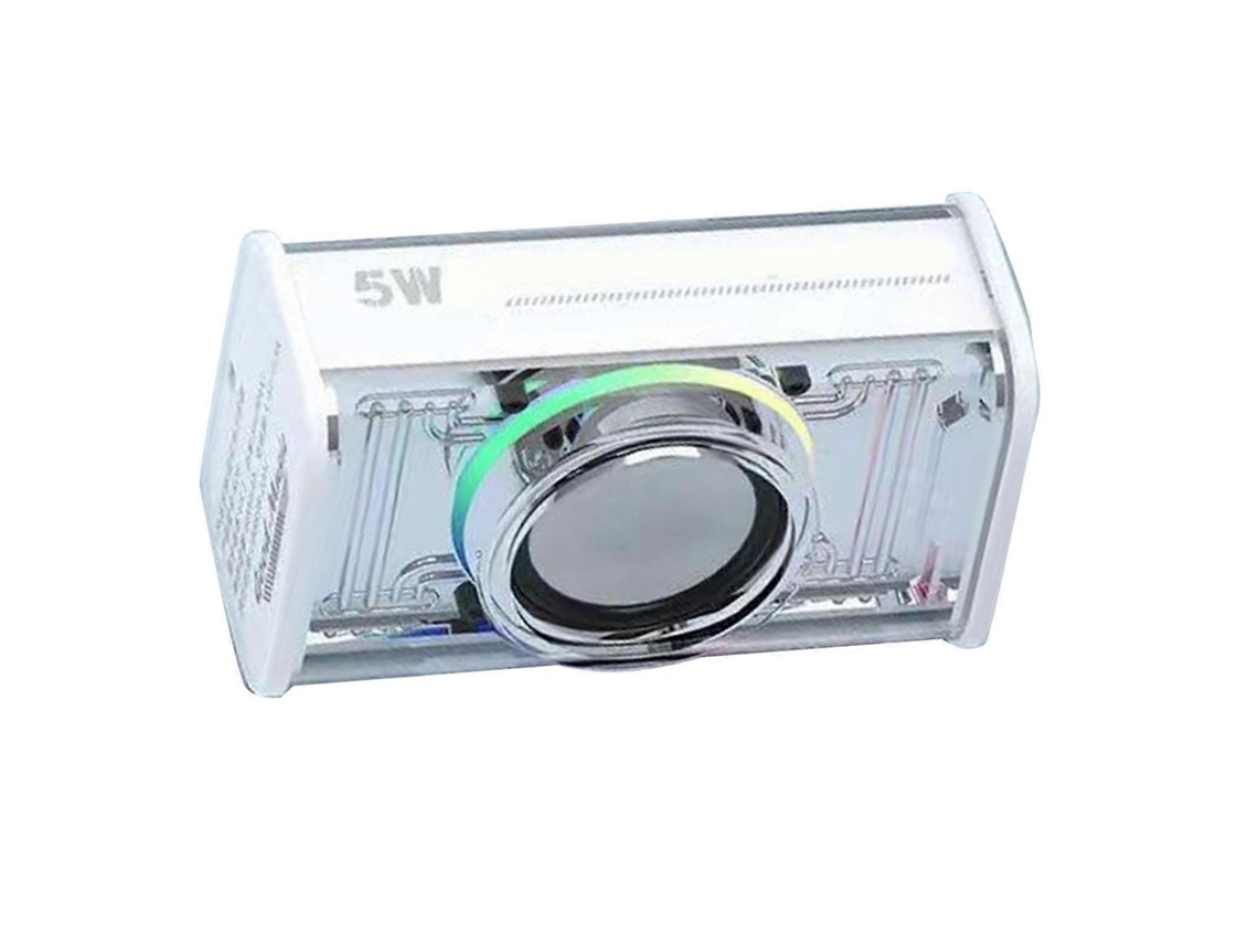 Altavoz Bluetooth con luces de colores, subwoofer potente, sonido envolvente, altavoz inalámbrico recargable con Yunzii