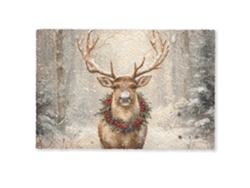 Felpudo Navidad - Reno - Invierno - Guirnalda 60x40