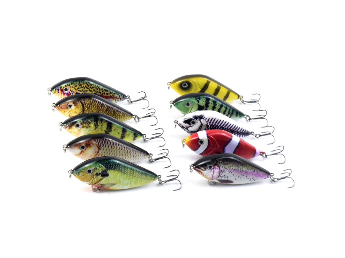 Señuelo De Pesca Vib Bionic De 7 Cm Y 14,5 G Con Anzuelo Triple, Tipo Crankbait Hundible Para Lubina Y Lucio, Tanto En Agua Dulce Como Salada.