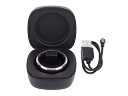 Anillo Inteligente (podómetro Monitoreo De Sueño) Anillo Inteligente R5s Podómetro Anillo De Alta Resistencia Al Agua Anillo De Sueño Con Estuche De Carga Inalámbrica Batería De Larga Duración Rosa Talla 8