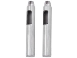 Kit De 2 Herramientas Perforadoras De Agujeros Redondos Huecos Para Cuero, 10 Mm, Acero, Fáciles De Usar.