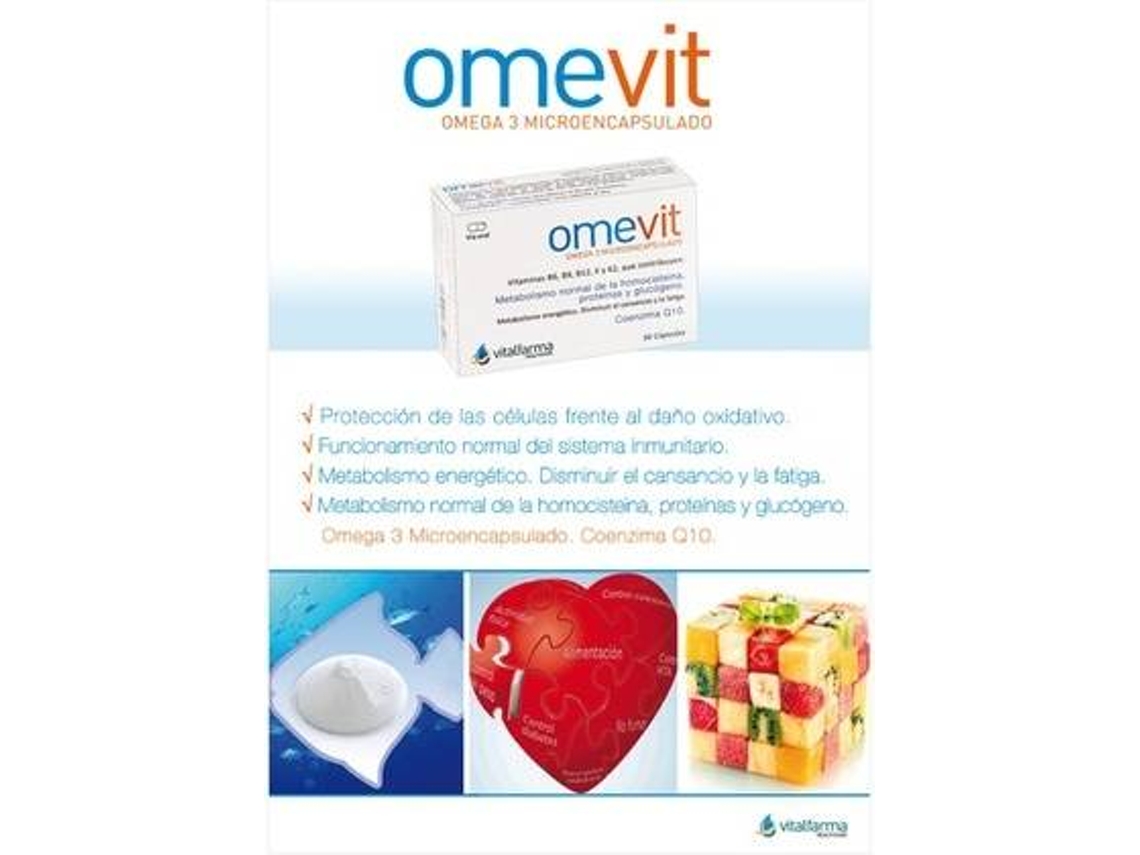 Complemento Alimentar VITALFARMA Omevit (30 cápsulas)