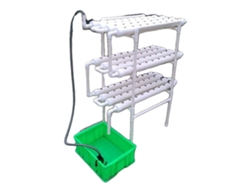 Kit de cultivo hidropónico, 3 capas, 108 ranuras para plantas, diámetro del tubo 6,1 cm, diámetro del orificio 3 cm, material PVC-U.