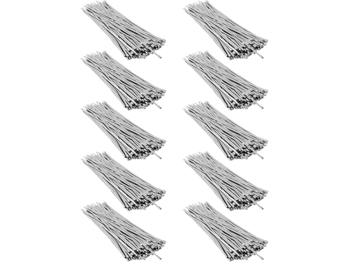 Paquete De 1000 Bridas Multiusos Autoblocantes De Acero Inoxidable Para Jardín Exterior.