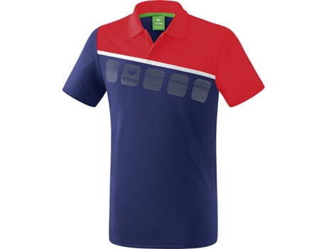 Polo para Niño ERIMA 5-C Azul, Rojo, Blanco para Multideportes (14 años)