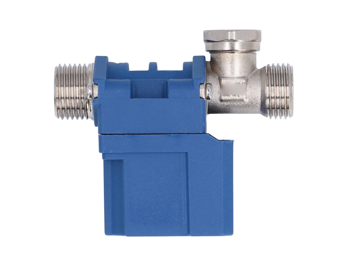 Válvula solenoide de 12 V com rosca macho G1/2 para entrada de água e interruptor de fluxo para dispensador de máquina de lavar roupa.