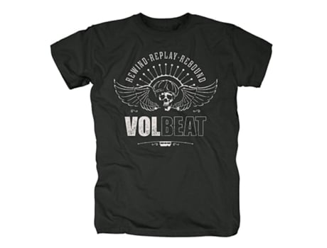 Camiseta ROCKINSTONE Volbeat RRR Skullwing (XL)