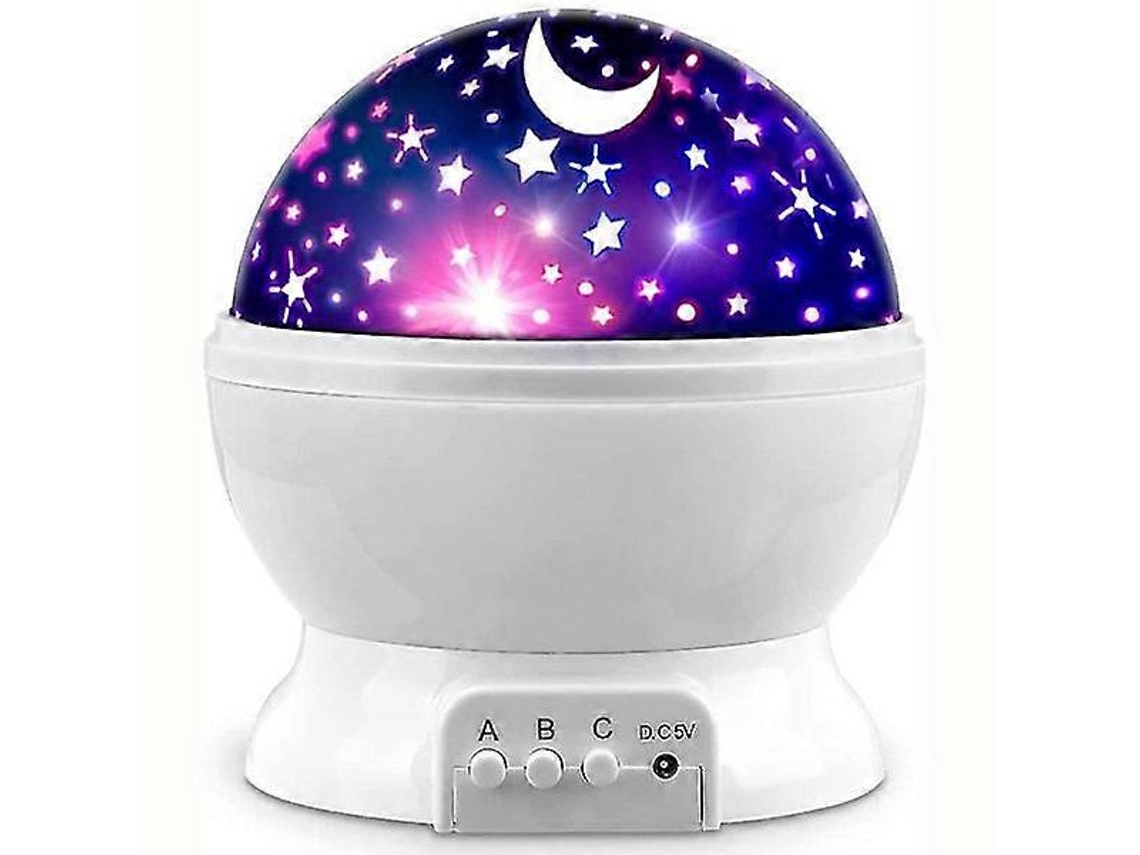 Luz nocturna infantil, proyector de cielo estrellado Rosewell (blanca)