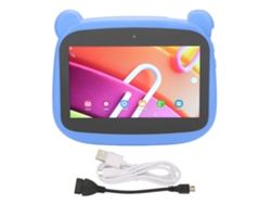 Tableta infantil de 7 pulgadas, 2 GB de RAM y 32 GB de ROM, diseño de oso de dibujos animados, Android 10 dorado
