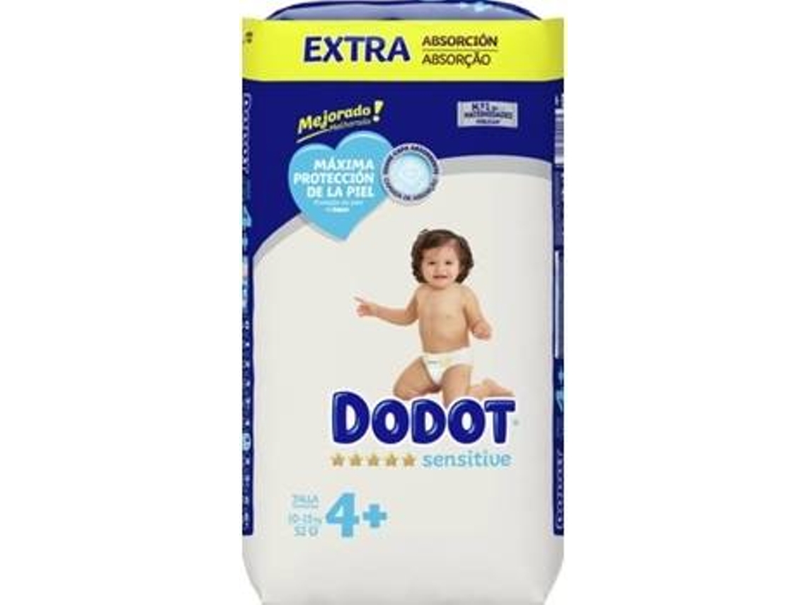 página lección Colonos Pañales DODOT Sensitive Extra (Talla: 4+ -10 kg a 15 kg - 104 Unidades - Pack 2x52 página lección Colonos Pañales DODOT Sensitive Extra (Talla: 4+ -10 kg a 15 kg - 104 Unidades - Pack 2x52