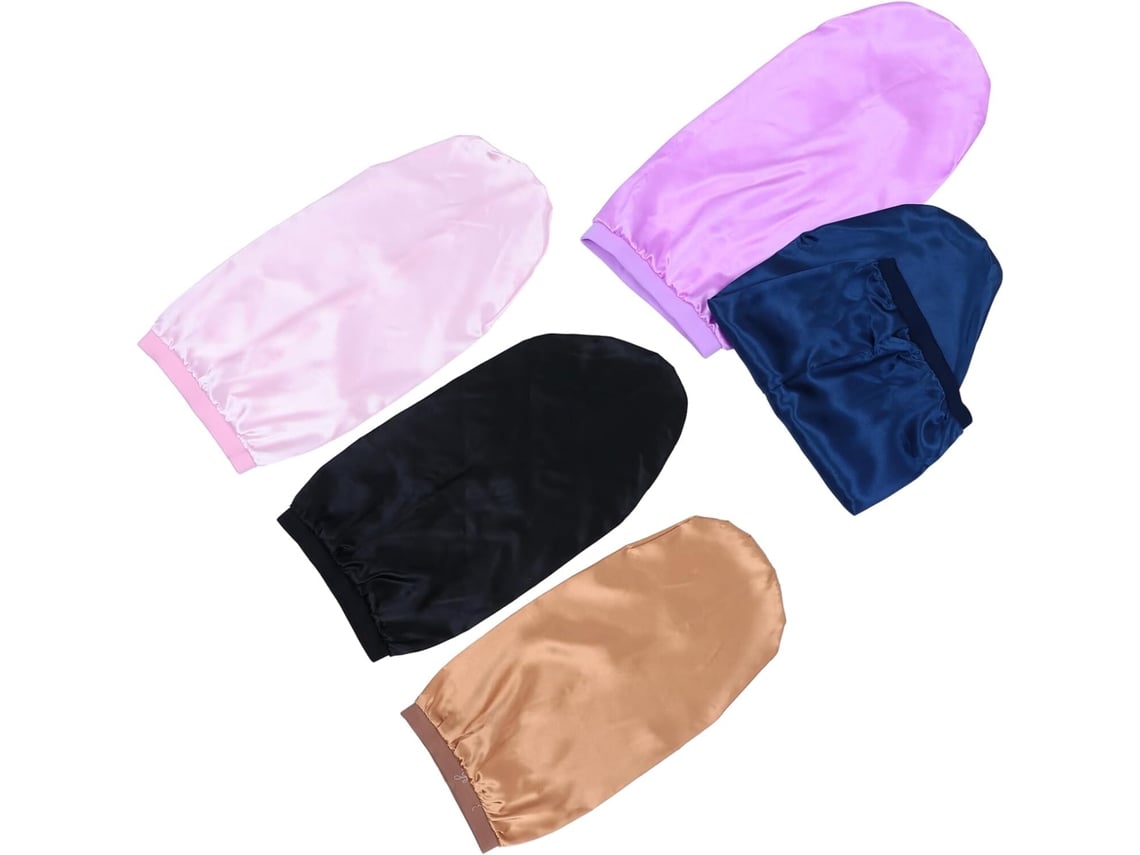 Gorros para dormir para cabello largo, paquete de 5.