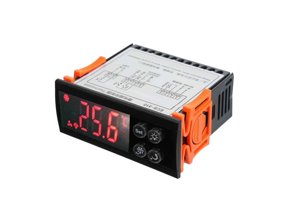 Termostato Controlador De Temperatura Digital Ecs-310 Con Sensor Ntc De 220 V Para Congeladores, Refrigeradores Y Enfriadores Industriales.