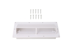 Cubierta de ventilación automática ABS resistente al viento, blanca