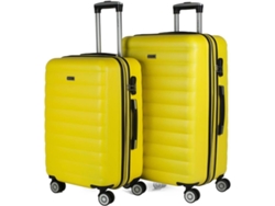 Conjunto de Maletas de Viaje ITACA ABS extensibles Amarillo (170 L)