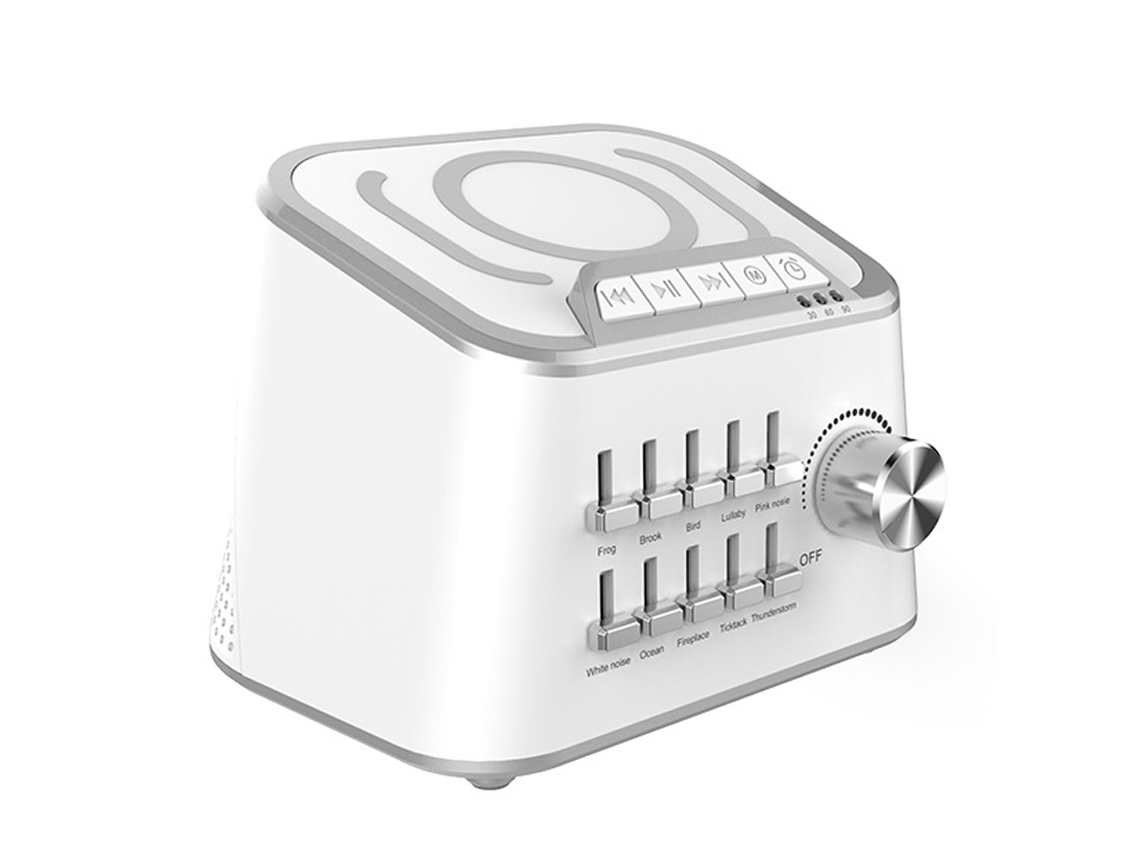 Máquina De Música Hifi Bluetooth 3.0 Para Dormir Con 10 Sonidos Naturales, 3 Ajustes De Temporizador, Portátil Para Bebés Y Adultos.
