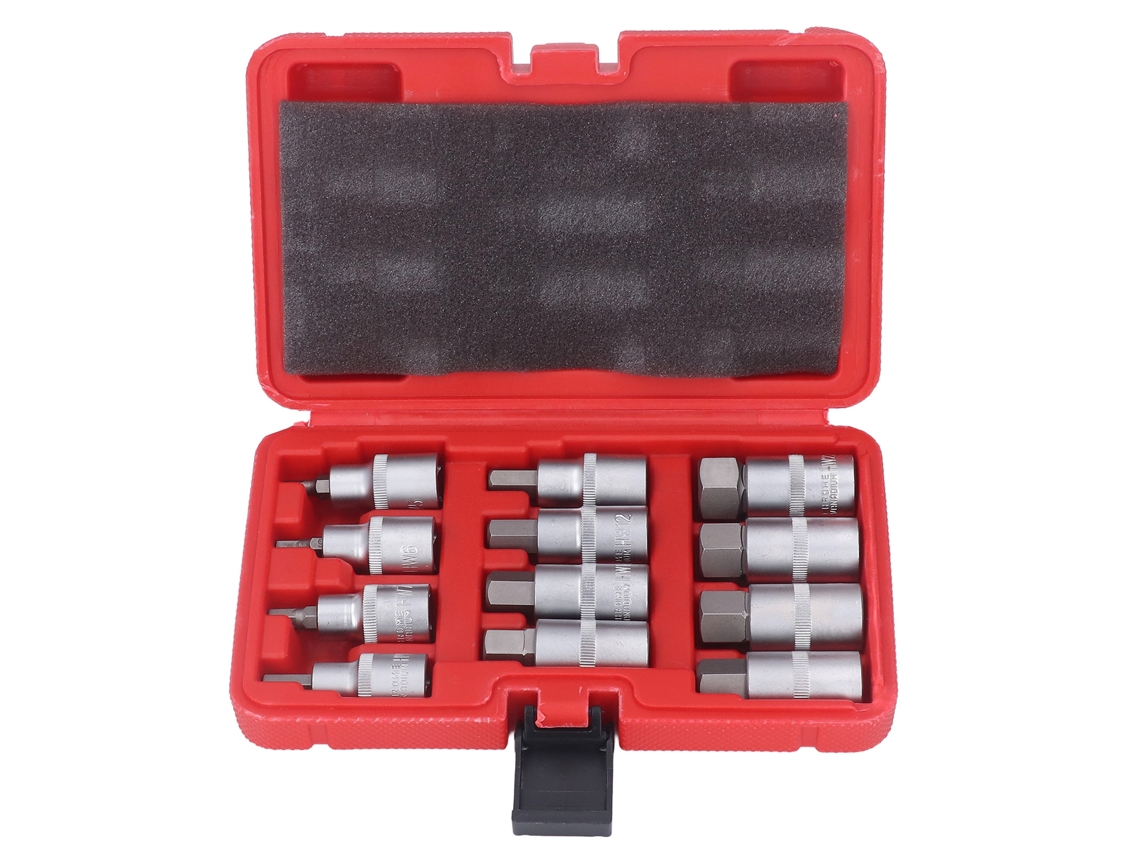 Juego De 12 Vasos De Impacto, De Acero Resistente Al Desgaste, De 1/2 Pulgada, Para Reparaciones Automotrices Y Domésticas.