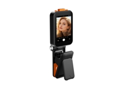 Yunzii X40g - Mini palo selfie portátil con pantalla y clip para móviles, color blanco