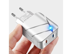 Cargador De Pared Usb Quick Charge 3.0 De 28 W Con Doble Puerto Y Protecciones Multifuncionales Para Teléfonos Móviles Y Tabletas.