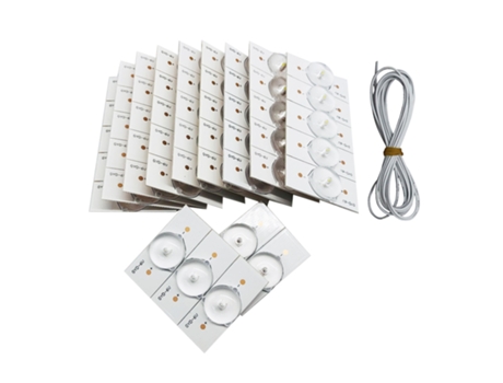 20 piezas cuentas de lámpara SMD de 3V con filtro de lente óptica para reparación de TV LED 32-65, accesorios de piezas de tira de luz Led 10