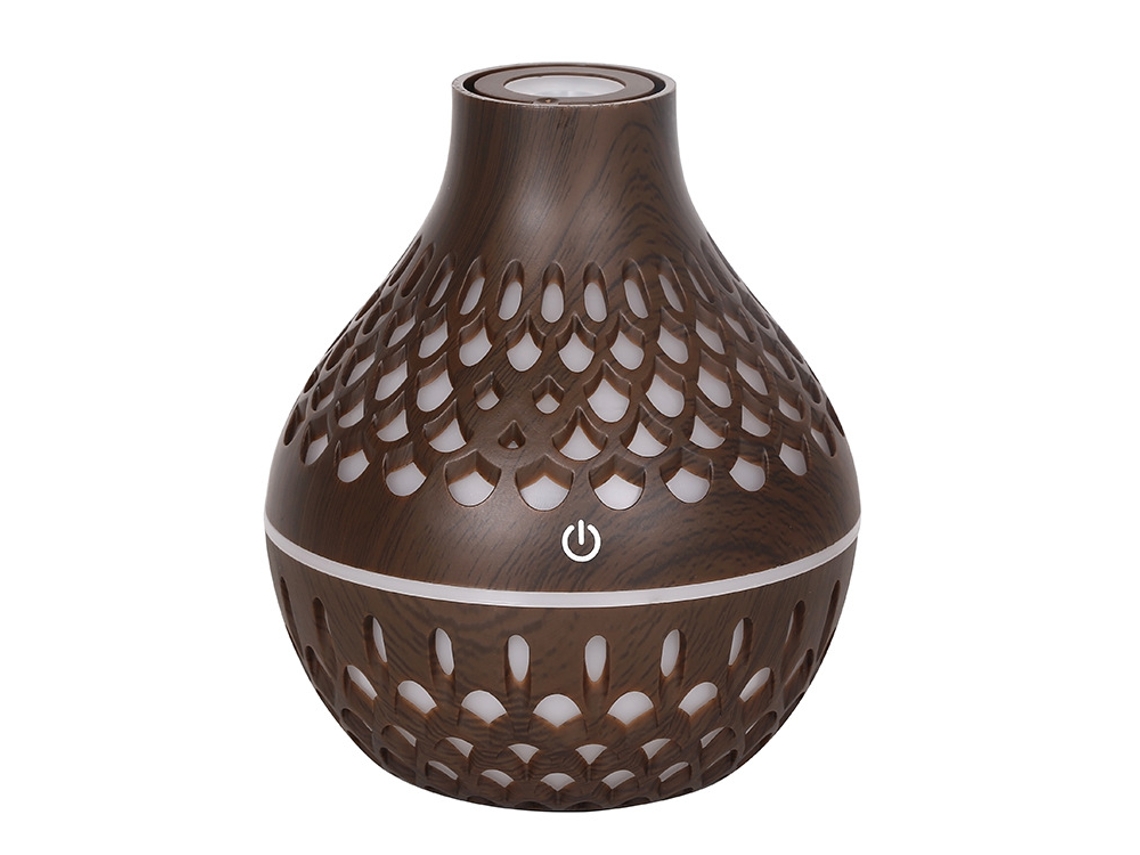 Máquina De Aromaterapia, Jarrón Hueco De Madera Oscura*