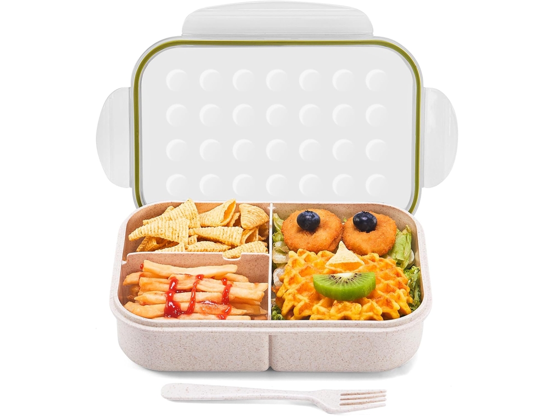1 Bento Box, Bento para Niños, Lonchera a Prueba de Fugas Ideal Chaberlu