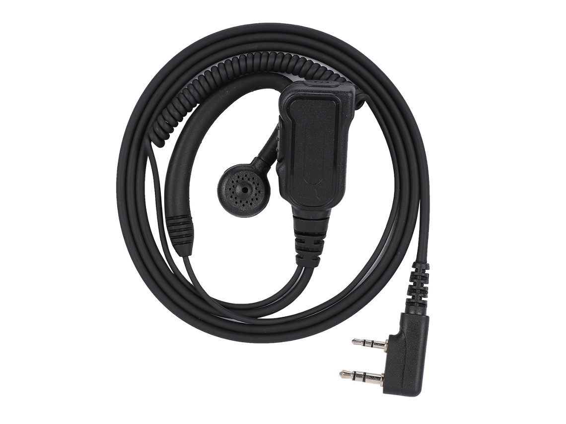 Auriculares con micrófono y botón PTT para Kenwood