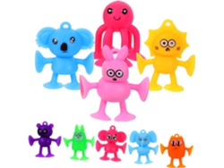 Juego De 9 Juguetes De Animales Con Ventosas, Juguetes Sensoriales Para El Baño