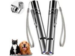 Juguete Para Gatos Con Puntero Láser 7 Modos Ajustables Luz Roja Para Divertir A Las Mascotas Recargable Por Usb (paquete De 2) Gertiz