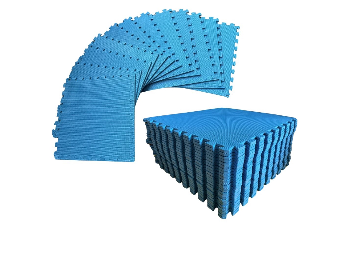 Puzzle Tatami 1cm 60x60cm Pack de 4 Unidades Azul Jowy (t60 4)