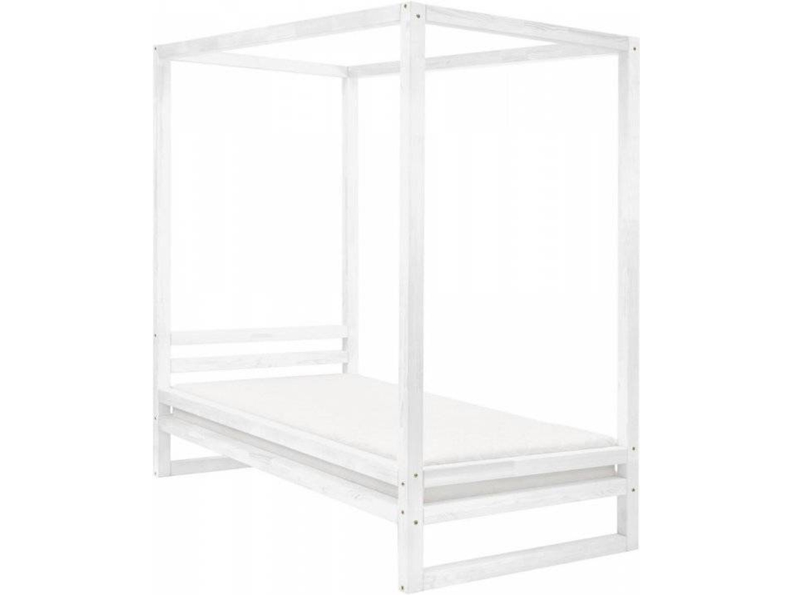 Cama BENLEMI Baldee (Blanco - Madera - Compatible con colchón: 90x200 cm)