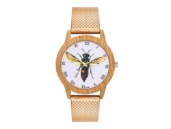 Reloj De Cuarzo Coreano De Moda Con Correa De Malla T194-f Oro Rosa Unisex