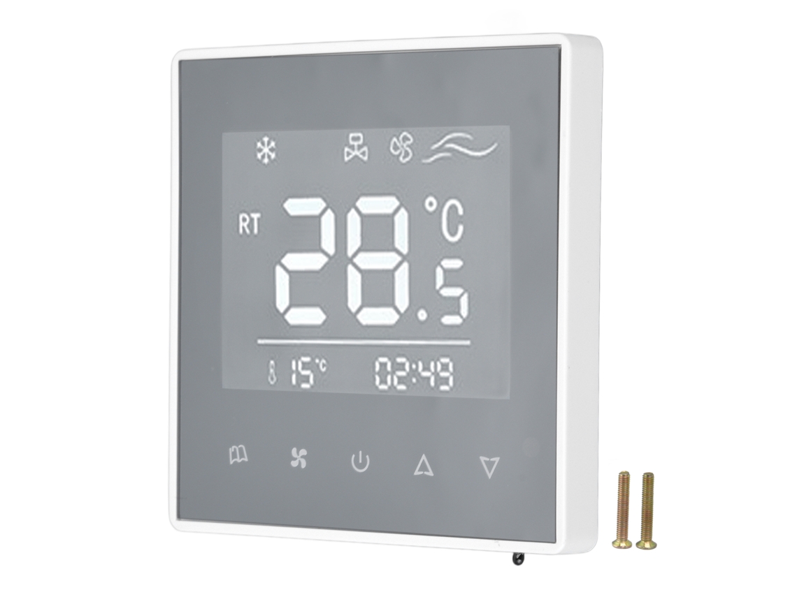 2026 Store-termostato Digital Con Pantalla Lcd Táctil Controlador Inteligente De Temperatura Para Aire Acondicionado Hogar Hotel Ac220v Blanco