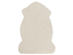 Alfombra de diseño moderno BELIANI Undara de Acrílico Beige 60x90