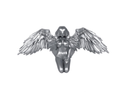 Adorno de resina con forma de ángel arrodillado para interiores